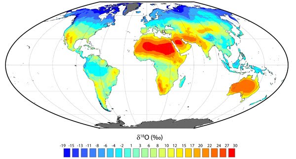 Oxygen Isoscape